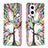 Leather Case Stands Fashionable Pattern Flip Cover Holder B01F for Oppo Reno7 Z 5G