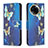 Leather Case Stands Fashionable Pattern Flip Cover Holder B01F for Realme 11 5G