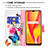 Leather Case Stands Fashionable Pattern Flip Cover Holder B01F for Realme 7i RMX2193