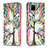 Leather Case Stands Fashionable Pattern Flip Cover Holder B01F for Realme 7i RMX2193