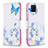 Leather Case Stands Fashionable Pattern Flip Cover Holder B01F for Realme 8 4G