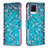 Leather Case Stands Fashionable Pattern Flip Cover Holder B01F for Realme 8 4G