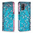 Leather Case Stands Fashionable Pattern Flip Cover Holder B01F for Realme 8 5G