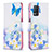 Leather Case Stands Fashionable Pattern Flip Cover Holder B01F for Realme 8 5G Blue