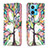 Leather Case Stands Fashionable Pattern Flip Cover Holder B01F for Realme 9 4G