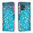 Leather Case Stands Fashionable Pattern Flip Cover Holder B01F for Realme 9 5G