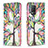 Leather Case Stands Fashionable Pattern Flip Cover Holder B01F for Realme 9 5G India