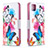 Leather Case Stands Fashionable Pattern Flip Cover Holder B01F for Realme C20A Colorful