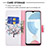 Leather Case Stands Fashionable Pattern Flip Cover Holder B01F for Realme C21