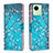 Leather Case Stands Fashionable Pattern Flip Cover Holder B01F for Realme C30