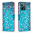 Leather Case Stands Fashionable Pattern Flip Cover Holder B01F for Realme C31