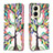 Leather Case Stands Fashionable Pattern Flip Cover Holder B01F for Realme C33 (2023)