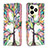 Leather Case Stands Fashionable Pattern Flip Cover Holder B01F for Realme C53