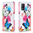 Leather Case Stands Fashionable Pattern Flip Cover Holder B01F for Realme Narzo 30 5G Colorful