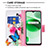 Leather Case Stands Fashionable Pattern Flip Cover Holder B01F for Realme Narzo 50A Prime