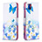 Leather Case Stands Fashionable Pattern Flip Cover Holder B01F for Realme Narzo 50i Blue