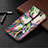 Leather Case Stands Fashionable Pattern Flip Cover Holder B01F for Samsung Galaxy A01 SM-A015