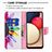 Leather Case Stands Fashionable Pattern Flip Cover Holder B01F for Samsung Galaxy A03s