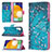 Leather Case Stands Fashionable Pattern Flip Cover Holder B01F for Samsung Galaxy A04s