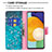 Leather Case Stands Fashionable Pattern Flip Cover Holder B01F for Samsung Galaxy A04s