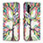 Leather Case Stands Fashionable Pattern Flip Cover Holder B01F for Samsung Galaxy A04s