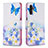 Leather Case Stands Fashionable Pattern Flip Cover Holder B01F for Samsung Galaxy A04s Blue