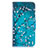 Leather Case Stands Fashionable Pattern Flip Cover Holder B01F for Samsung Galaxy A10 Cyan