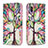 Leather Case Stands Fashionable Pattern Flip Cover Holder B01F for Samsung Galaxy A10e