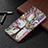 Leather Case Stands Fashionable Pattern Flip Cover Holder B01F for Samsung Galaxy A10e