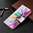 Leather Case Stands Fashionable Pattern Flip Cover Holder B01F for Samsung Galaxy A24 4G