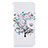 Leather Case Stands Fashionable Pattern Flip Cover Holder B01F for Samsung Galaxy A30S White