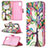 Leather Case Stands Fashionable Pattern Flip Cover Holder B01F for Samsung Galaxy A31