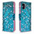 Leather Case Stands Fashionable Pattern Flip Cover Holder B01F for Samsung Galaxy A31