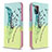 Leather Case Stands Fashionable Pattern Flip Cover Holder B01F for Samsung Galaxy A31 Matcha Green