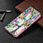 Leather Case Stands Fashionable Pattern Flip Cover Holder B01F for Samsung Galaxy A52s 5G