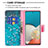 Leather Case Stands Fashionable Pattern Flip Cover Holder B01F for Samsung Galaxy A53 5G