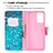 Leather Case Stands Fashionable Pattern Flip Cover Holder B01F for Samsung Galaxy A72 4G