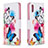 Leather Case Stands Fashionable Pattern Flip Cover Holder B01F for Samsung Galaxy M01s Colorful