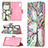 Leather Case Stands Fashionable Pattern Flip Cover Holder B01F for Samsung Galaxy M02