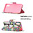 Leather Case Stands Fashionable Pattern Flip Cover Holder B01F for Samsung Galaxy M02