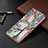 Leather Case Stands Fashionable Pattern Flip Cover Holder B01F for Samsung Galaxy M02