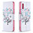 Leather Case Stands Fashionable Pattern Flip Cover Holder B01F for Samsung Galaxy M02 White