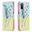 Leather Case Stands Fashionable Pattern Flip Cover Holder B01F for Samsung Galaxy M02s