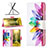 Leather Case Stands Fashionable Pattern Flip Cover Holder B01F for Samsung Galaxy M04