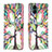 Leather Case Stands Fashionable Pattern Flip Cover Holder B01F for Samsung Galaxy M04