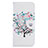 Leather Case Stands Fashionable Pattern Flip Cover Holder B01F for Samsung Galaxy M10S White