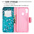 Leather Case Stands Fashionable Pattern Flip Cover Holder B01F for Samsung Galaxy M11