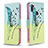 Leather Case Stands Fashionable Pattern Flip Cover Holder B01F for Samsung Galaxy M11