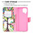 Leather Case Stands Fashionable Pattern Flip Cover Holder B01F for Samsung Galaxy M12