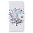 Leather Case Stands Fashionable Pattern Flip Cover Holder B01F for Samsung Galaxy M20 White